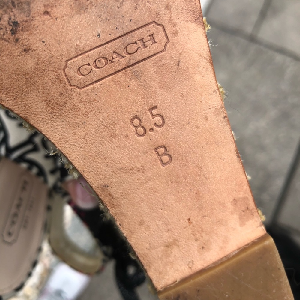 Coach Poppy espadrille wedges Size 8.5 - Picture 10 of 13